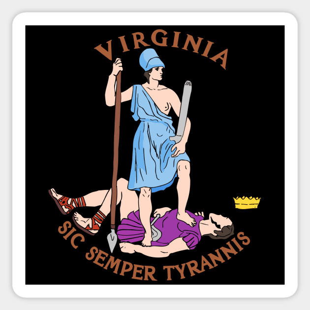 SEAL OF VIRGINIA Sticker by theanomalius_merch